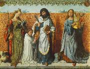 MASTER of the St. Bartholomew Altar St Agnes, St Bartholomew and St Cecilia oil painting